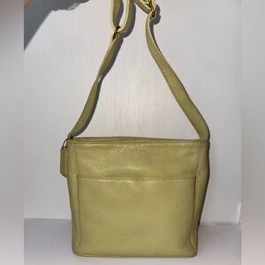 Vintage Coach Sonoma Leather Shoulder/Crossbody Bag Pistachio Green